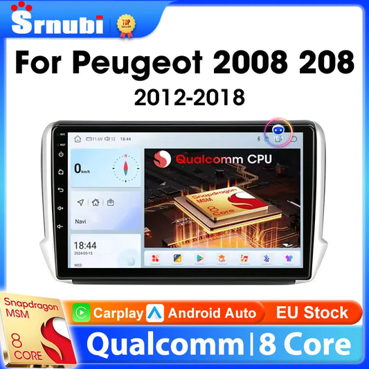 Android Car Multimedia System for Peugeot 208 / 2008 (2012–2018)