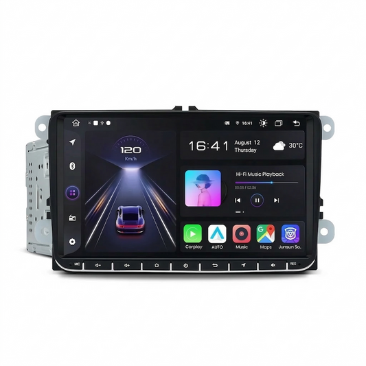 9" Android 12 Car Stereo with Wireless CarPlay & Android Auto