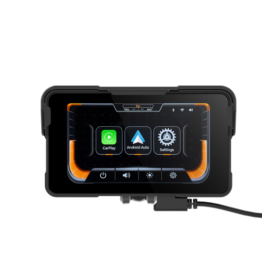 5 colių motociklo išmanusis ekranas su GPS