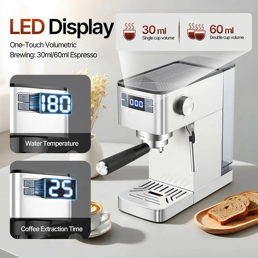 20 barų espreso kavos aparatas 1450 W