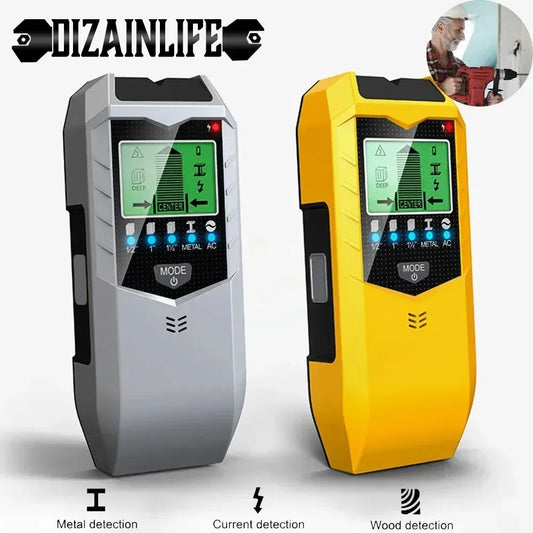 5 viename LCD elektroninis detektorius, krašto centras, medienos srovės metalo kintamosios srovės laidų aptikimas, SH402 sieninių sijų ieškiklis, jutiklis, sieninis skaitytuvas