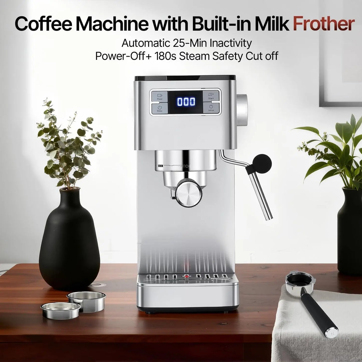 20-Bar Espresso Coffee Machine 1450W
