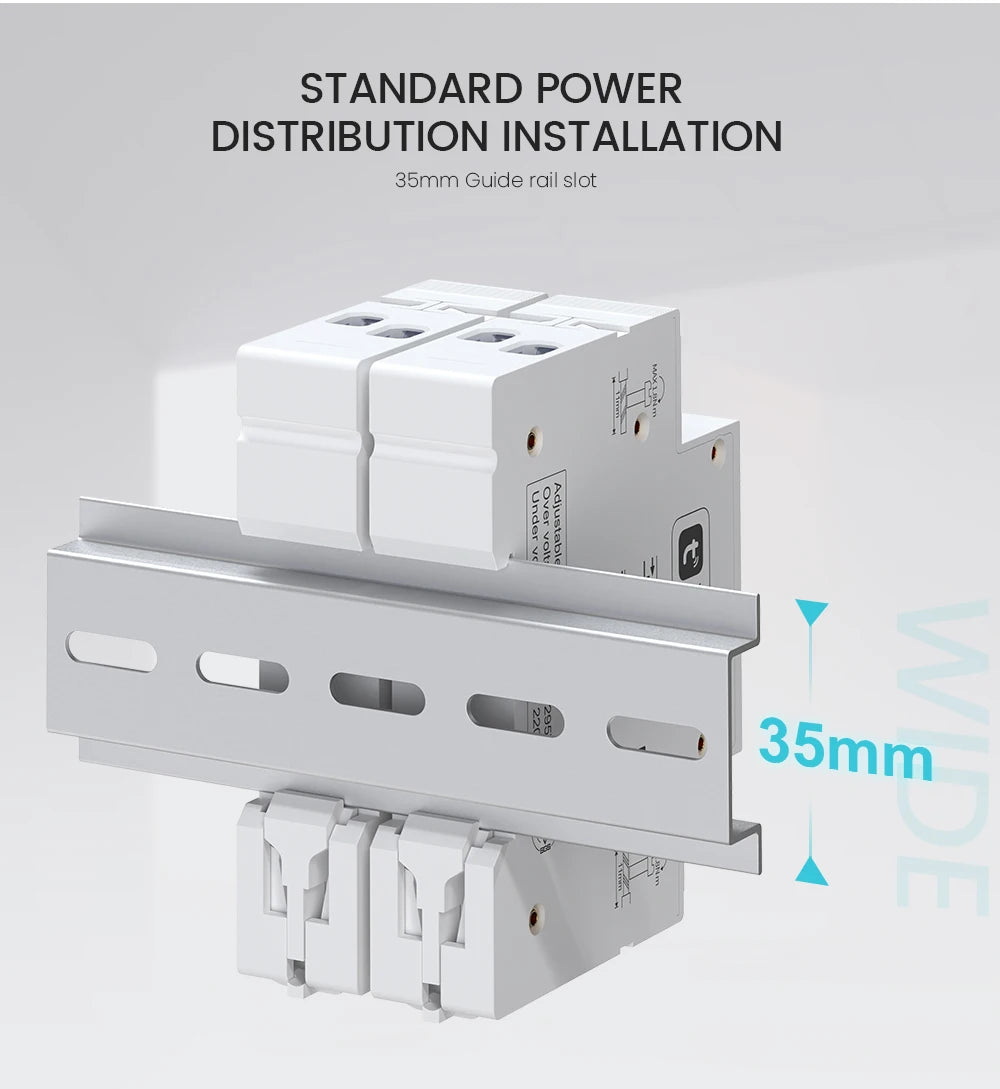 Smart WiFi DIN Rail Circuit Breaker – Energy Monitoring & Remote Control