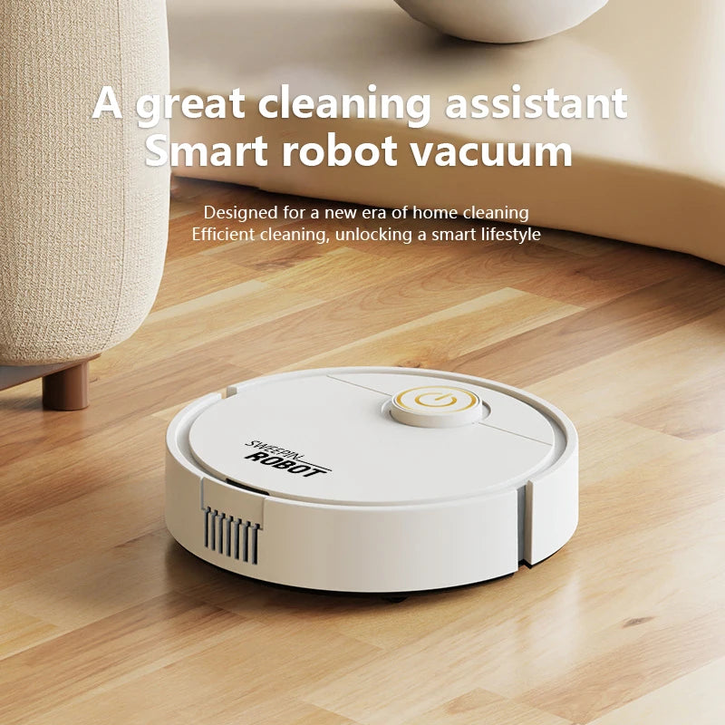 Mini Robot Vacuum Cleaner 3-in-1 – Automatic Sweeping, Suction & Mopping Cleaner for Floors & Pet Hair