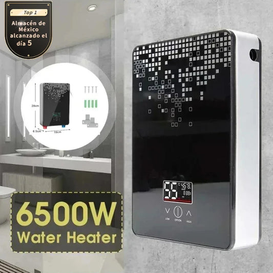 110V/220V Wall-Mounted Electric Instant Water Heater with Digital Thermostat Control