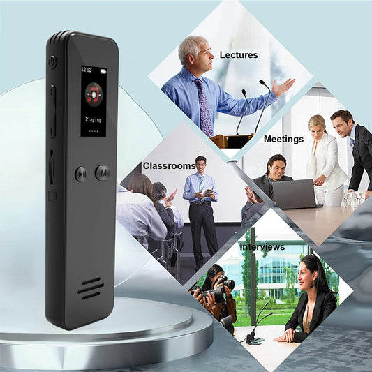 64 GB HD balso įrašymo įrenginys – 1536 kbps garsas, slaptažodžio apsauga ir TFT ekranas