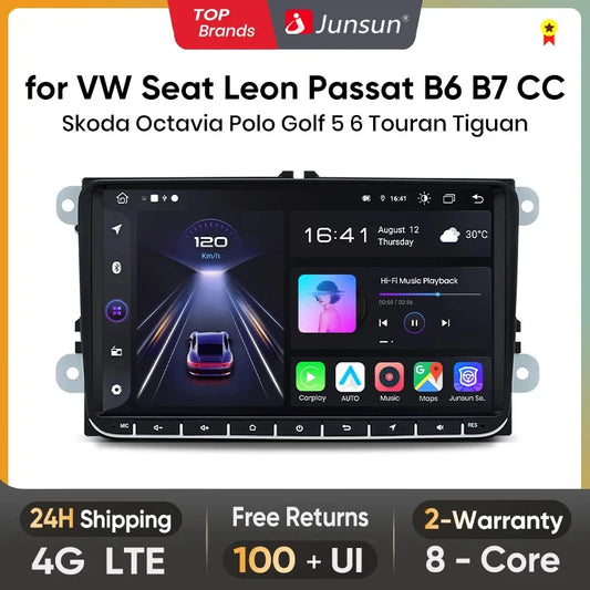 9" Android 12 Car Stereo with Wireless CarPlay & Android Auto