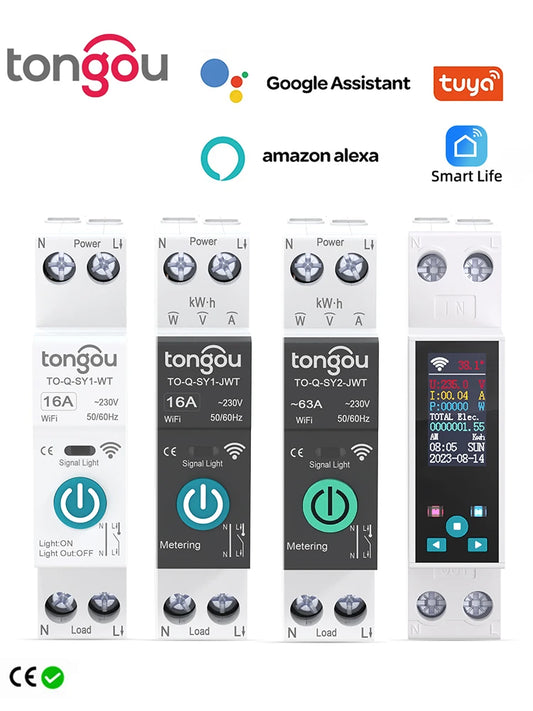 Išmanusis „WiFi“ DIN bėgelio grandinės pertraukiklis – energijos stebėjimas ir nuotolinis valdymas