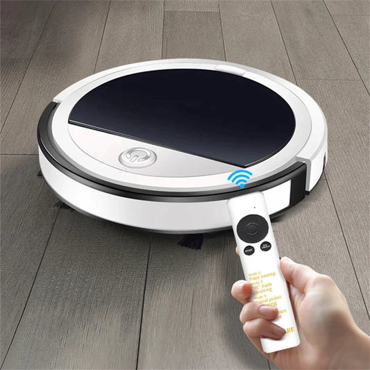 3-in-1 Floor Cleaning Robot with Remote Control, Vacuum & Mop Function