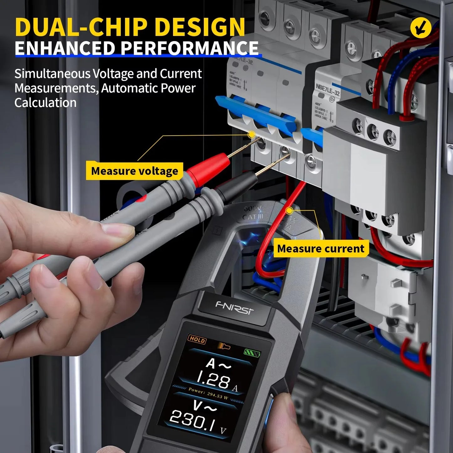 Smart Digital Clamp Multimeter DMC-100 – 10000 Counts True Measurement Tool