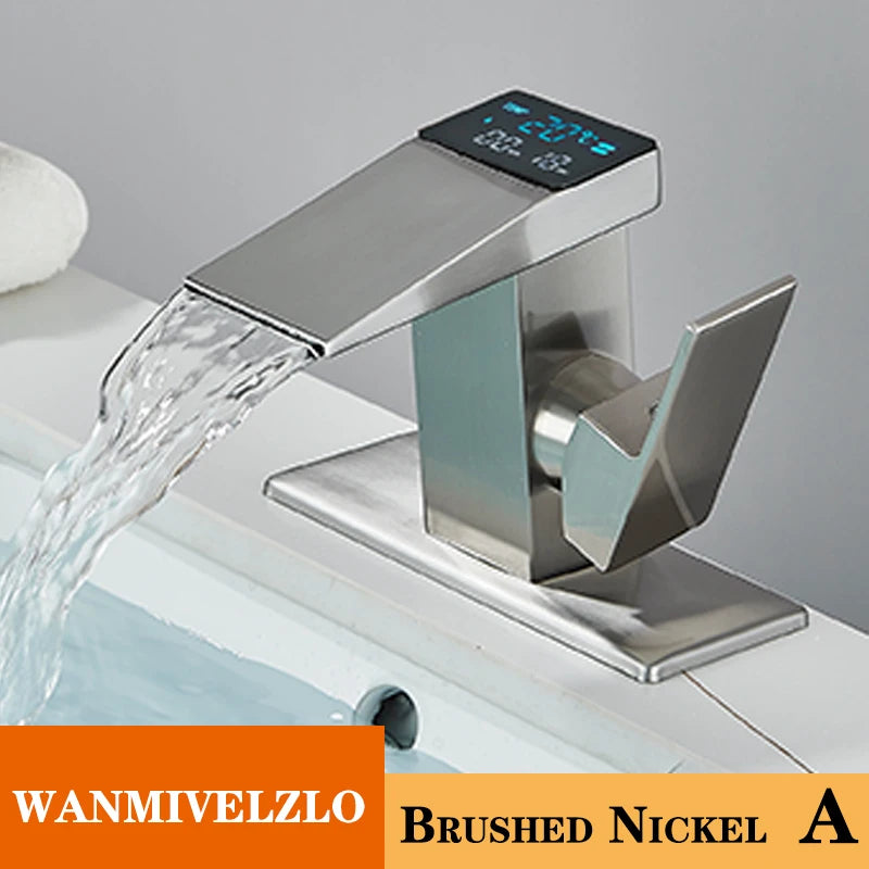 Smart LED Temperature Display Basin Faucet